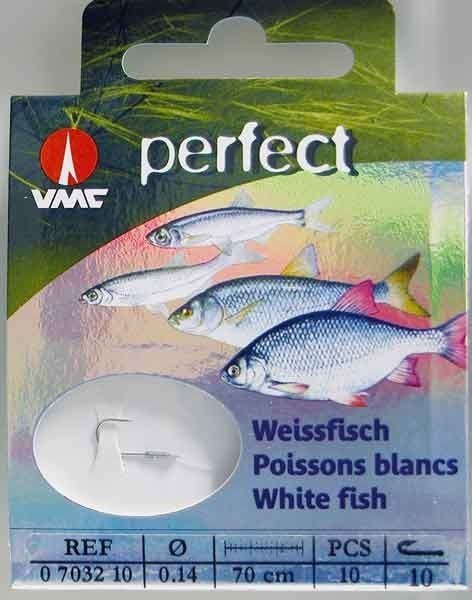 VMC Weissfisch Haken mit 70cm Vorfach