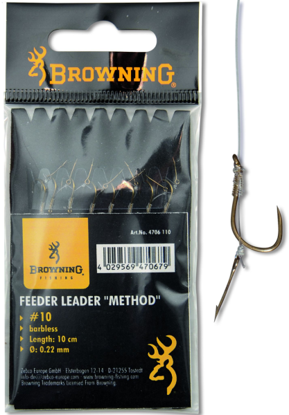 Browning Feeder Leader "Method" mit Boilie-Nadel