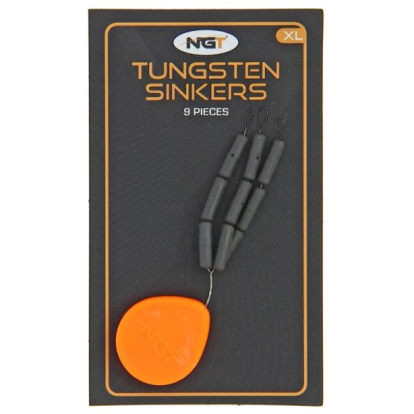9 x NGT Tungsten Sinkers Dark