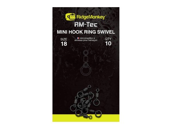 Ridge Monkey Tec Mini Hook Ring Swivel