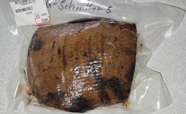 Barbecueschinken aus Franken  BBQ Kilopreis 14,50 Euro über Buchenholz geräuchert