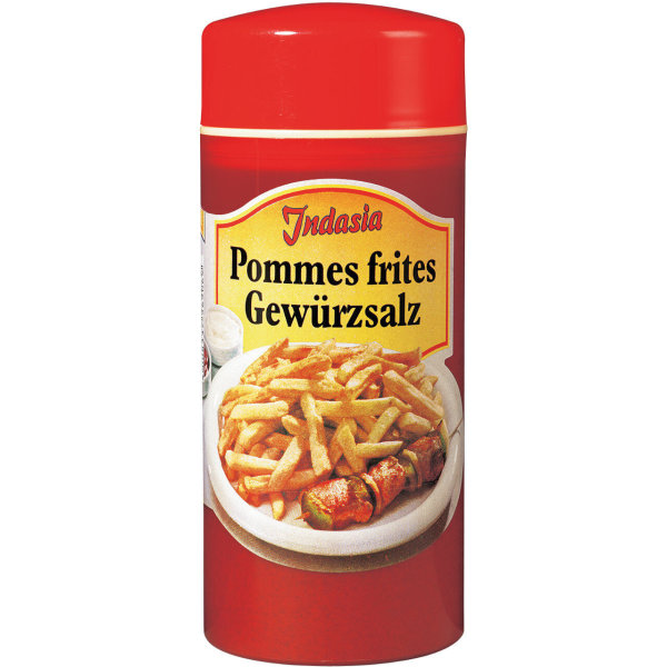 250g Streudose Pommes frites Gewürzsalz Indasia Gewürze