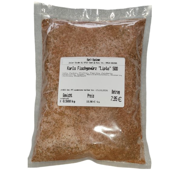 Karl´s Fischgewürz Lipto zum Backen oder Grillen Fertiggewürz